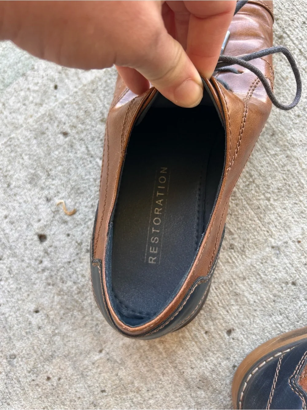Classic Tan Leather Derby Shoes for Men